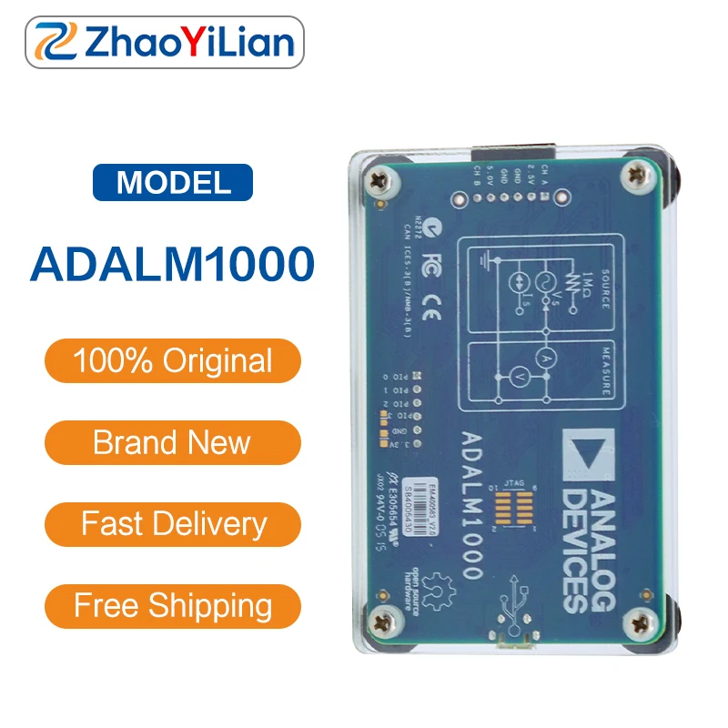 For ADALM1000 M1K Active Learning Module Dual Channel SMU Oscilloscope Signal Generator USB Test Board