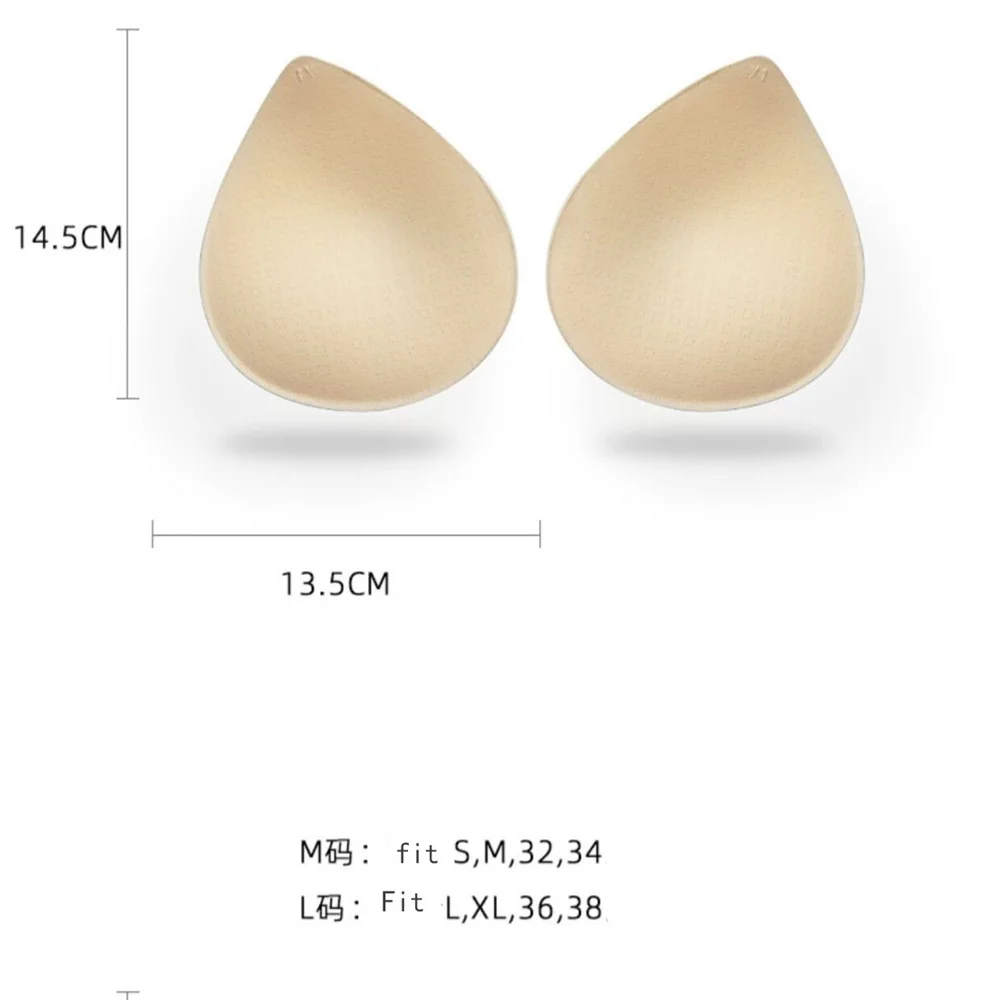 2PCS Realistic Strap Latex Breast Forms Fake Boobs Enhancer Bra Pads Inserts For Crossdresser Cosplay Swimsuits