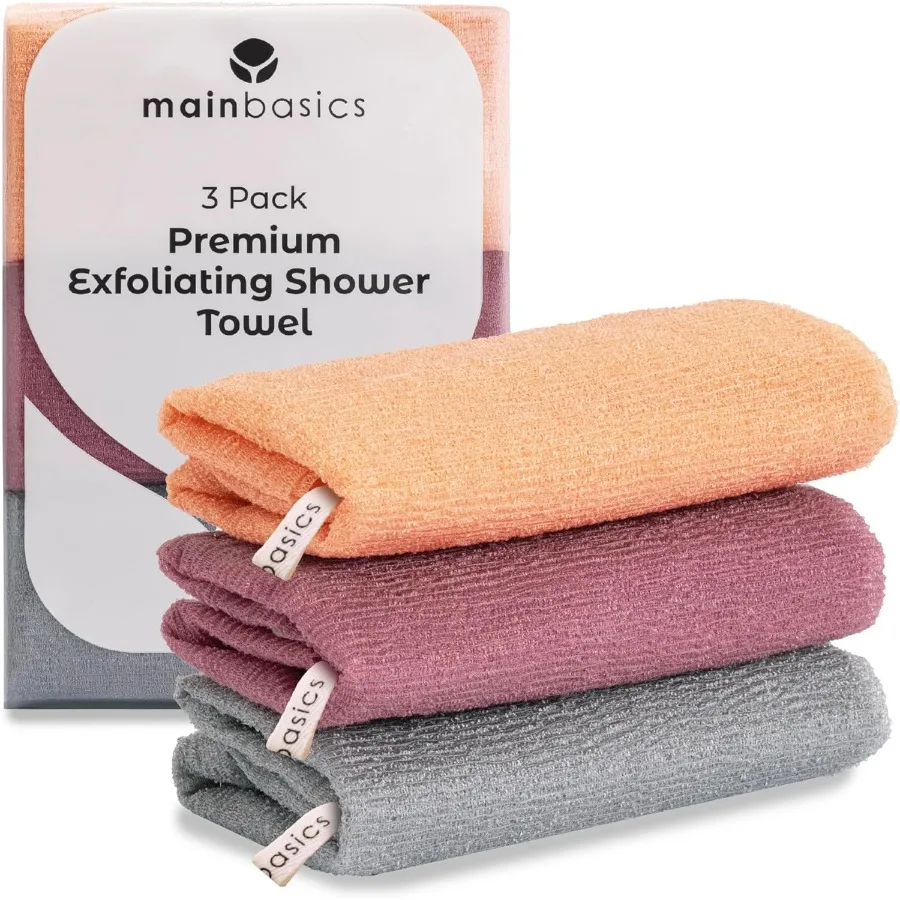 Exfoliating Shower Towel for Daily Body Care Japanese Nylon Bath Towel and Body Washcloth with QuickDry Technology Durable Fabr