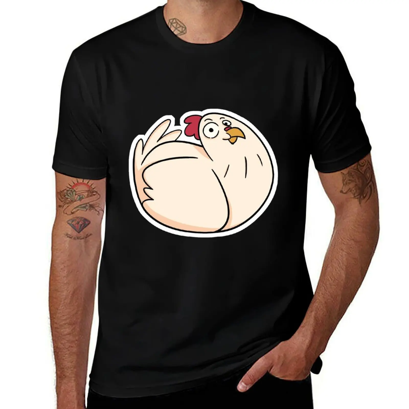 

CHICKEN T-Shirt t shirts for man graphic vintage cotton t shirt man t shirt men 100% cotton luxury brand T-Shirt