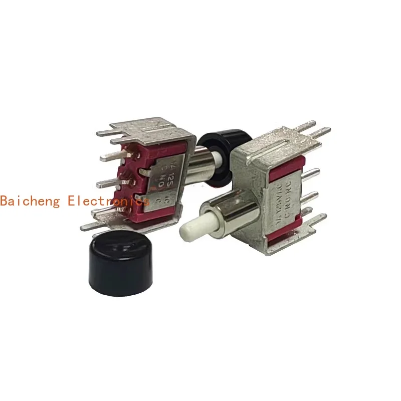 10PCS Button switch P8701-NCQ-S20 3-pin 1A125V with bracket P8701 reset button