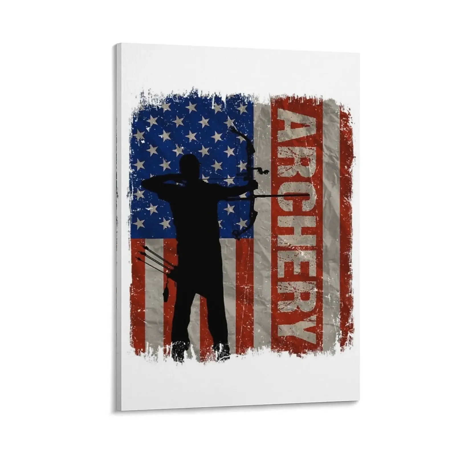 

Archery USA American Flag Vintage 4th Of July Gift Canvas Painting nordic home decor decorative pictures for living room