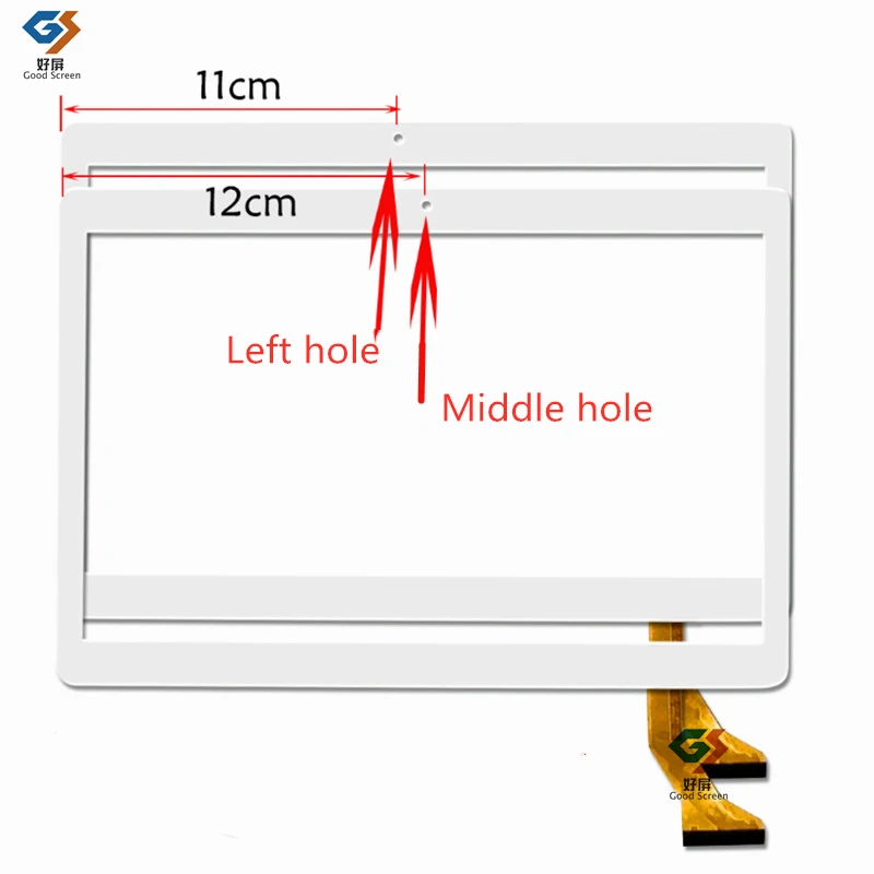 10.1 cal nowy dla QIMAOO 3G T102 Tablet PC pojemnościowy ekran dotykowy Digitizer czujnik zewnętrzne szkiełko Panel