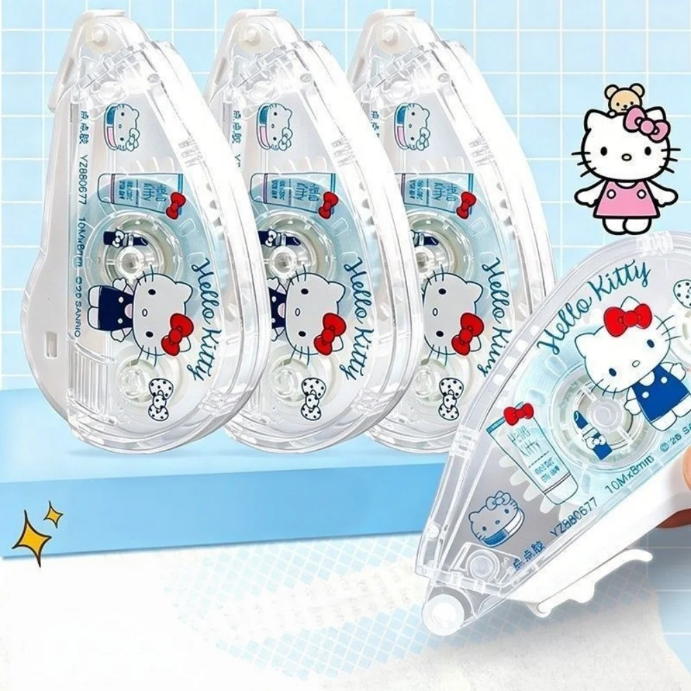 HelloKitty Punkt-Kleber, abwischbarer, punktförmiger, doppelseitiger Klebstoff, geeignet für Bastelarbeiten von Schülern, kann mit einem Radiergummi korrigiert werden
