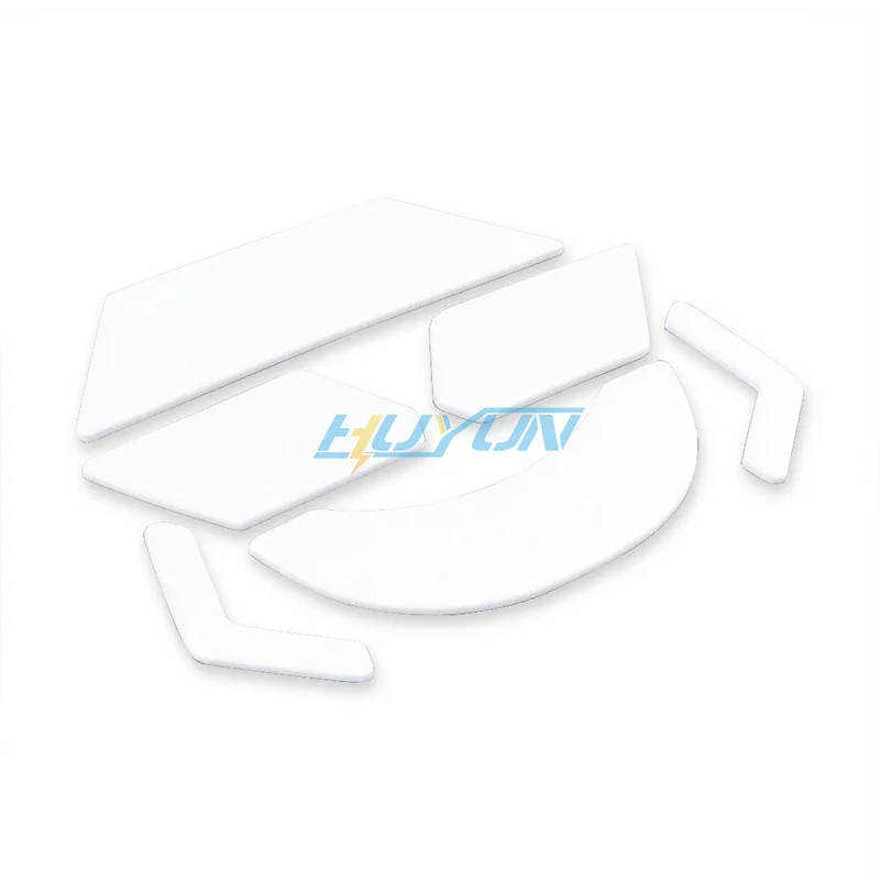 PP+ 2 Sets White Rounded Curved Edges Mouse Feet Skates for Logitech G903 Mouse