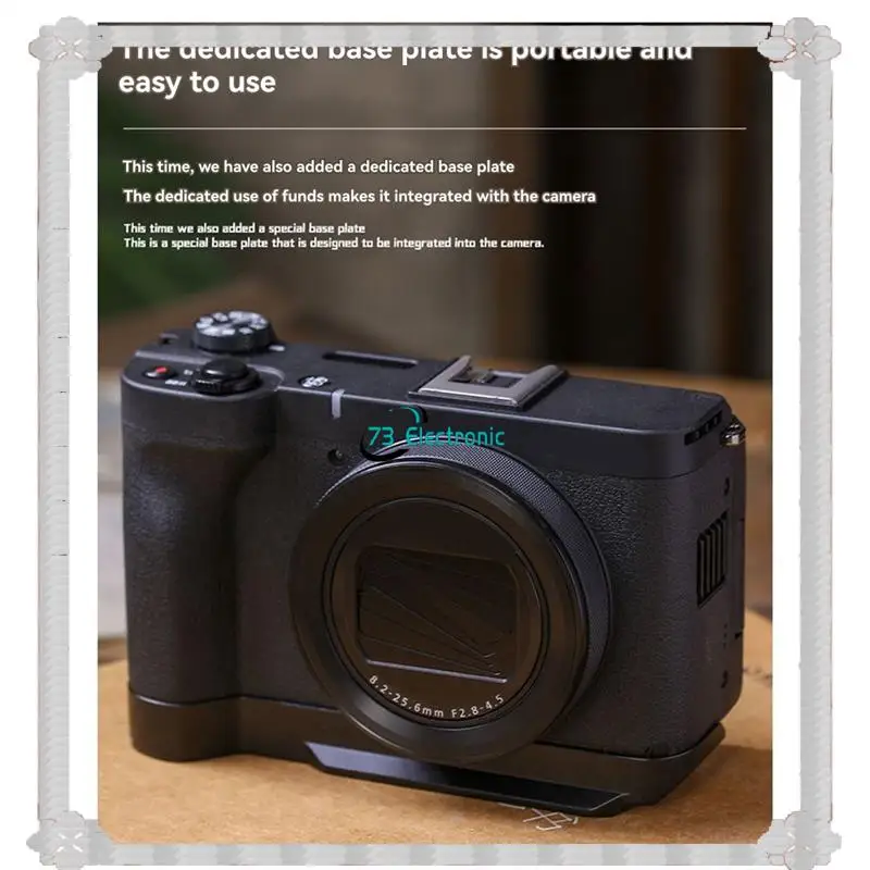 

24-часовая доставка, эргономичная ручка, быстросъемная клетка для камеры для Canon Powershot V1, прочная быстросъемная пластина, профессиональная