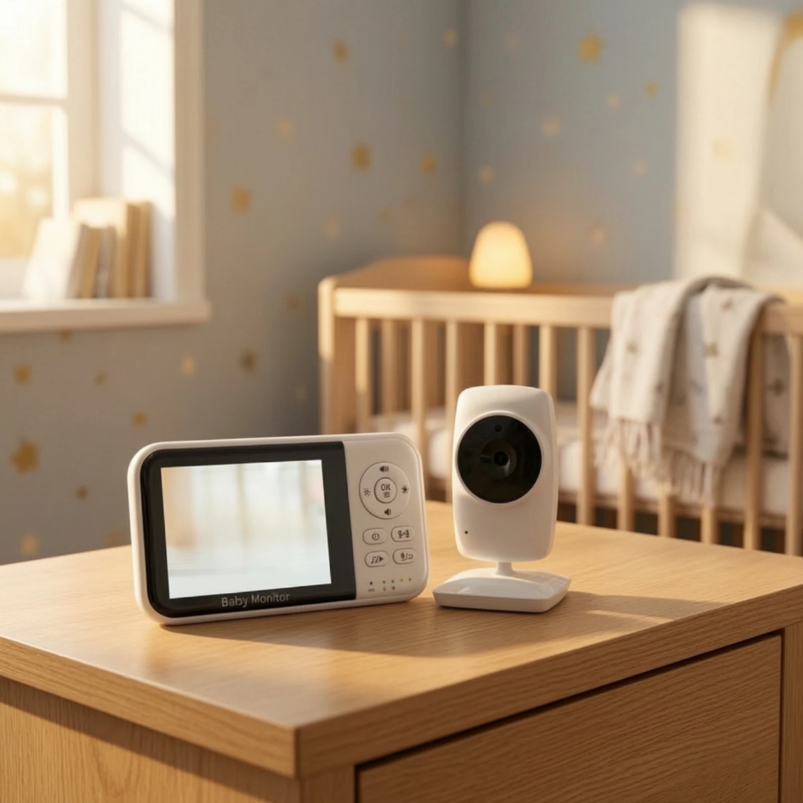 จอภาพสำหรับดูแลเด็กพร้อมกล้อง - Baby Nursery Temperature บทวิจารณ์และราคา