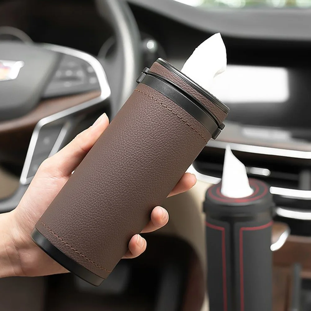 

2Pcs Car Tissue Box Multifunctional Paper Dispenser Window Breaker Napkin Holder for Automotive Desktop Decoration