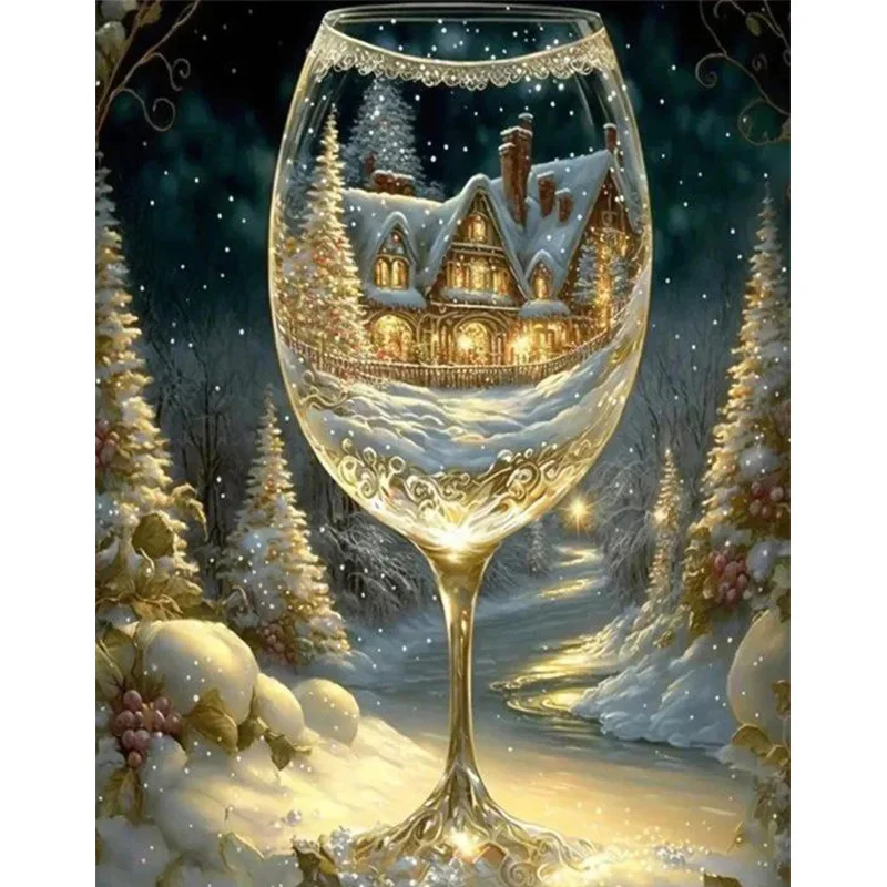 AB diamond cross stitch Dream of Christmas snow 5D DIY diamond embroidery rhinestone painting diamond painting