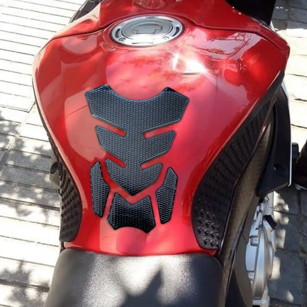 3D Motorcycle Gas Tank Sticker Self Adhesive Strong Stickiness Waterproof Easy to Apply Universal Fuel Tank Protector Decal Acce