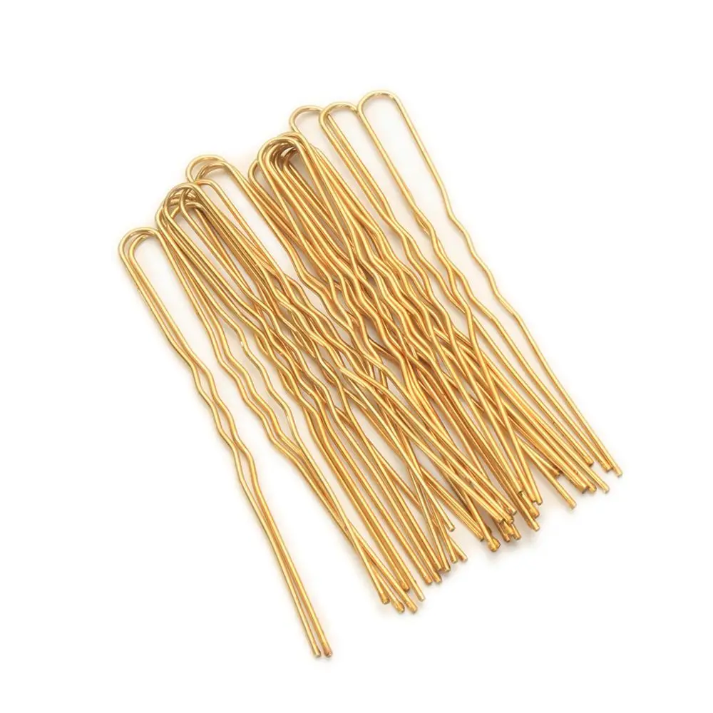 

20PCS High Quality Bridal Hairstyle Tool Gifts Alloy U-shaped Waved Hair Pins Gold Barrette Hairclips
