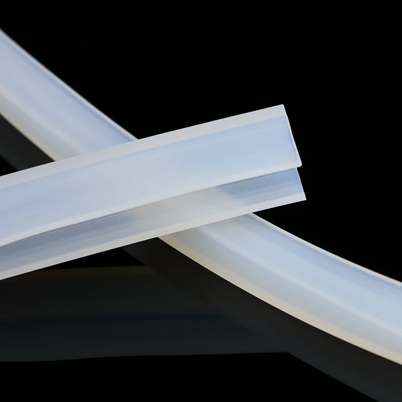 1M Silicone Rubber U Shape Seal Strip Solid Gasket Window Car Door Shower Frameless Glass Edge Weatherstrip Soft Protect