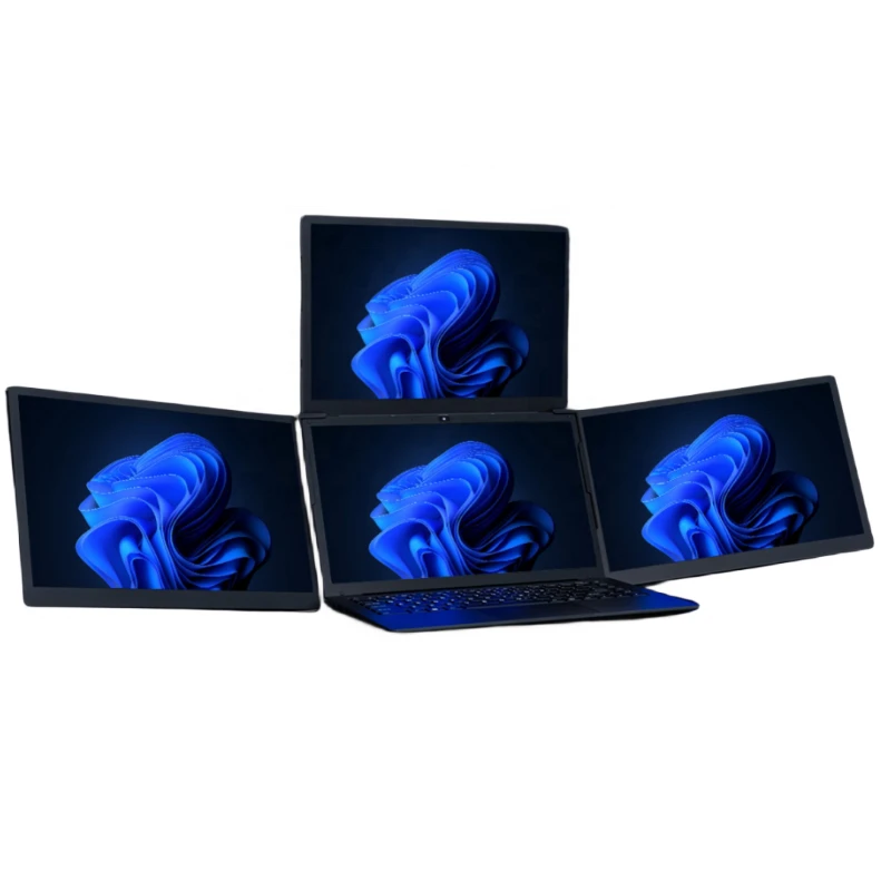 13 inch Dual Quad Screen Monitor Triple Extender PC Display Portable Foldable Holder Smart Gaming Monitor