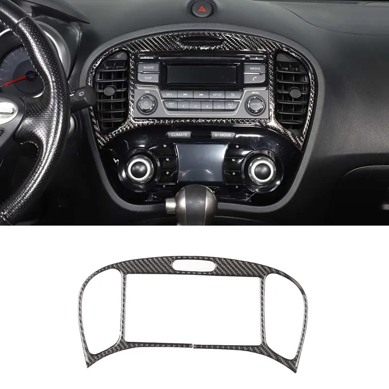 

For 2011-2019 Nissan Juke/Infiniti ESQ Car Center Console Navigation Screen Frame Sticker Soft Carbon Fiber Car Accessories