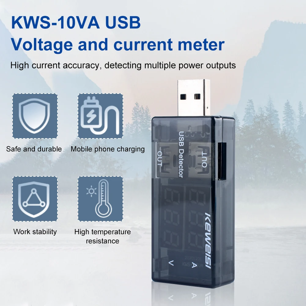 DC 4-30V 12A DC Digital Voltmeter Amperimetro Current Voltage Meter Amp Volt Ammeter Detector Power Bank Charger Type-C