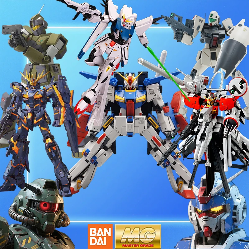 

Bandai Original MG MG196 MSZ-010 ZZ Ver.KA, MG197 RGM-79SC GM Sniper Custom, MG198 Colony Type Hobbyist Assembly Model Gifts