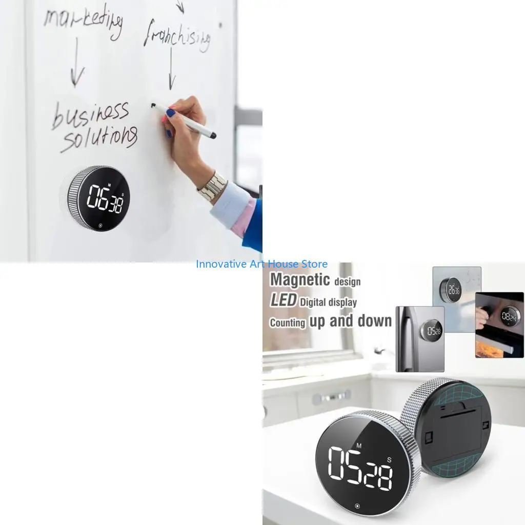 E1PC Digital Timers Large LED Display and Constant Bright Function Durable for Time Management Constant Light Functi
