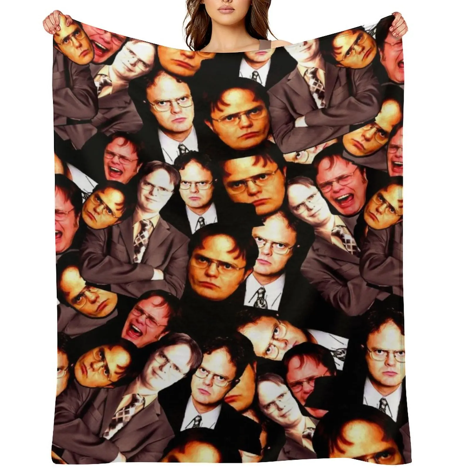 

Dwight Schrute - The Office Dwight Schrute Throw Blanket Loose Blankets For Bed Camping Hair Blankets
