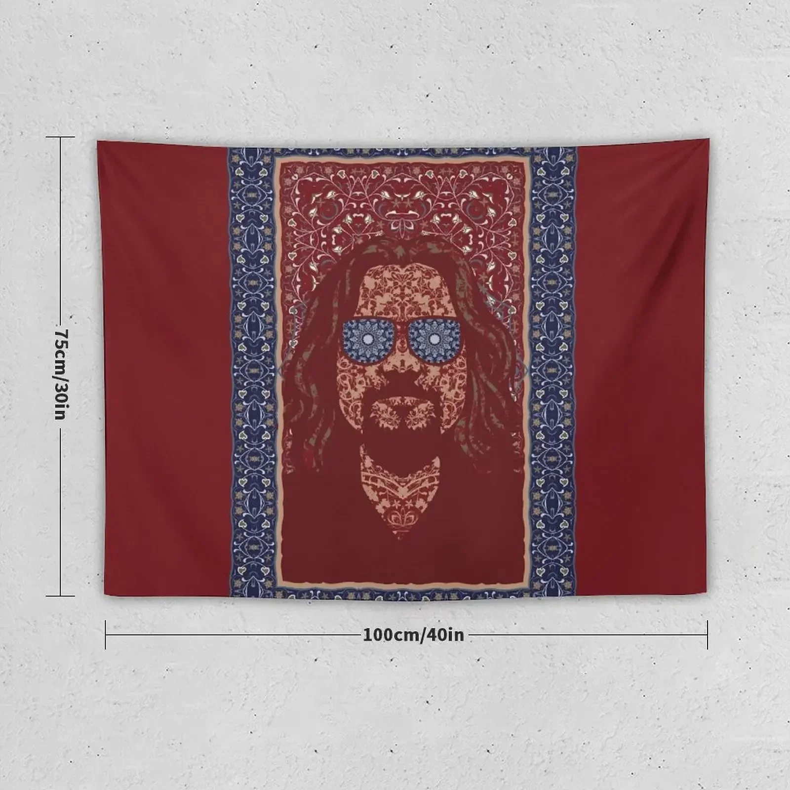 The Dude abides Tapestry Tapete For The Wall Wall Tapestries Funny Mushroom Tapestry