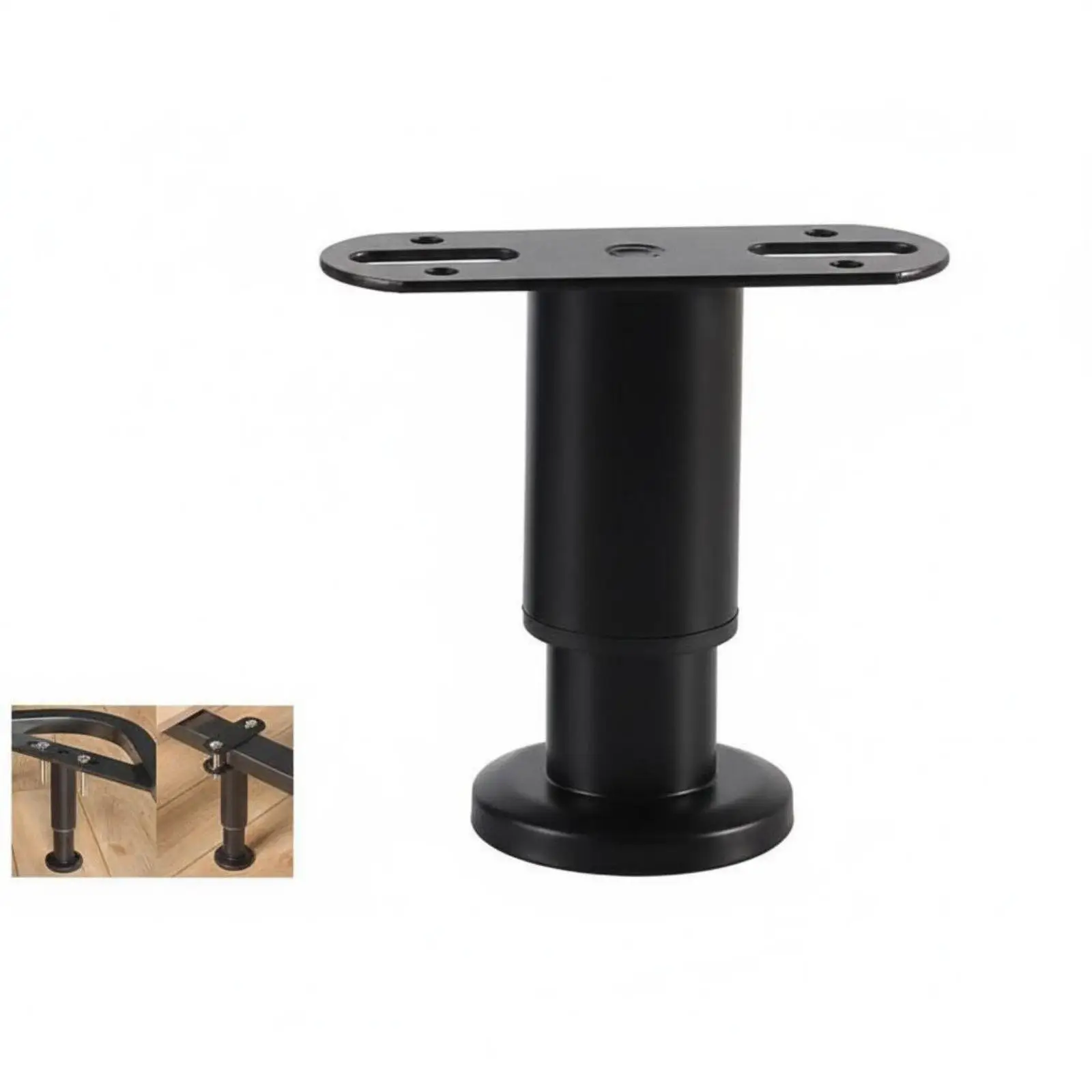 Adjustable Bed Support Universal Height Custom Center Leg Bed Frame Fitting for Wooden or Slatted Beds