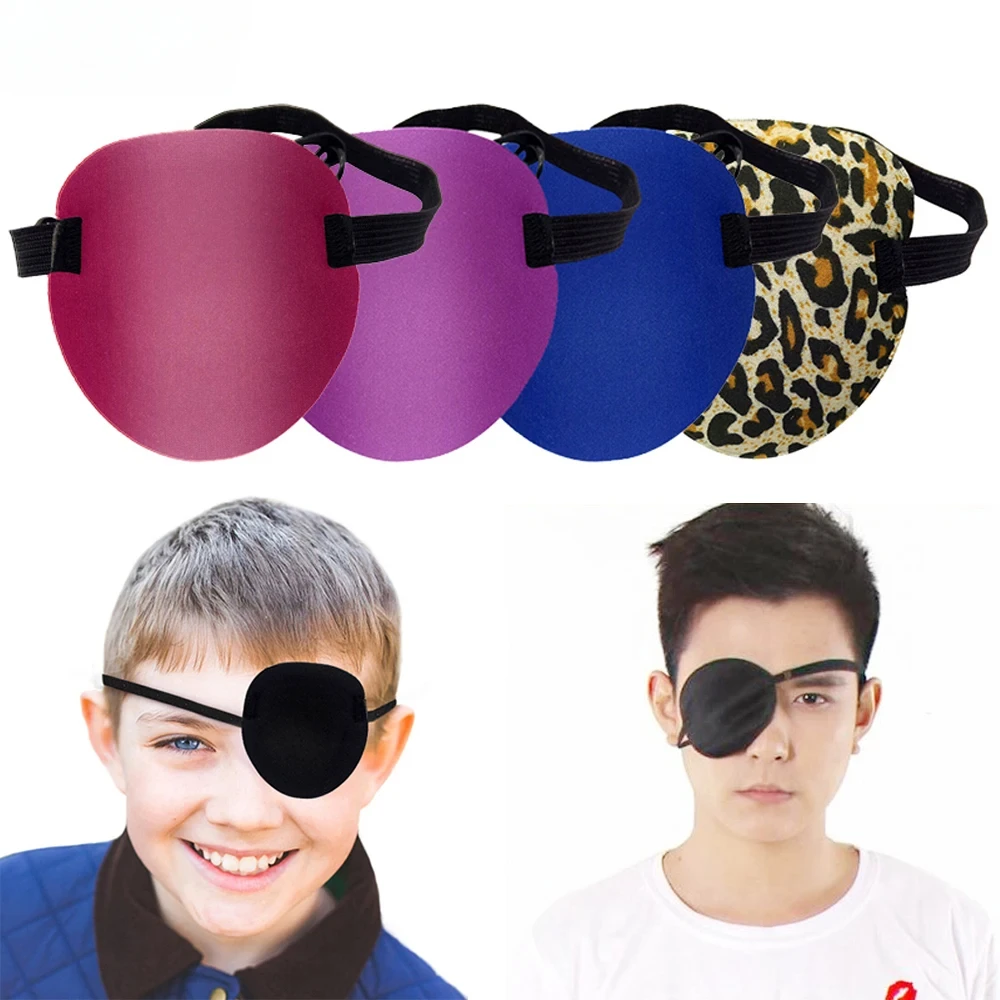 

Tcare Unisex Black Single Eye Patch Washable Adjustable Concave Eyepatch One Eye повязка на глаз Halloween Party Pirate Cosplay