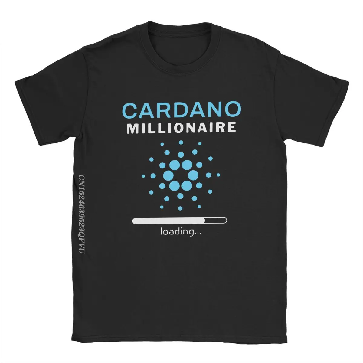 Cardano Millionaire Loading T-Shirts Men Women Hodl ADA Crypto Coin Cryptocurrency Tee Shirt Crew Neck Tops T Shirts Printed