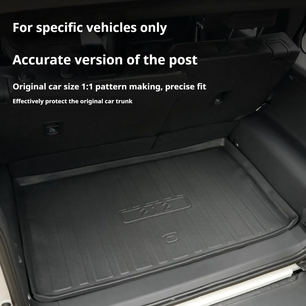 For BAIC BAW 212 T01 TPE Trunk Mat Rear Cargo Mat Trunk Liner Seat Protector Cover Set Waterproof Durable Interior Accessories