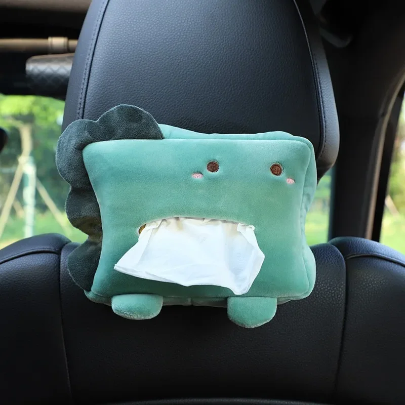 Car Tissue Box Car Cartoon Tissue Drawer Creative Cute Car Chair Back Sunshade Armrest Box Paper Tissue Box