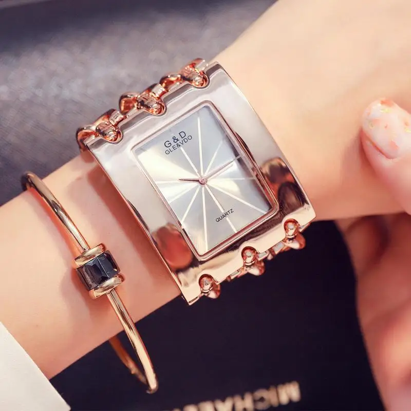 Women Luxury Brand Watch Dress Rhinestone Women Wristwatches Stylish Gold Female Watches for Women Montre Femme 2025