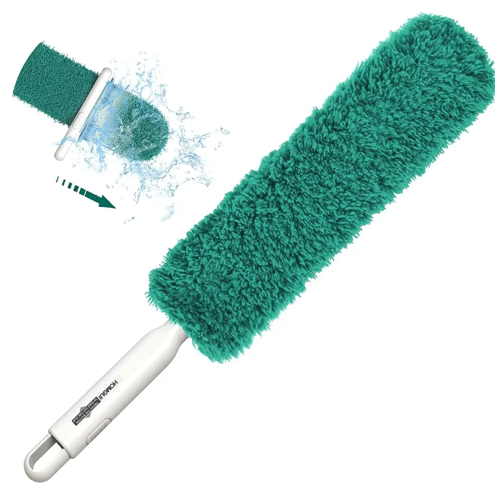 

Microfiber Duster, Feather Duster, Dusters for Cleaning, Washable Dusters with Reusable Microfiber Head, Feather Dusters for