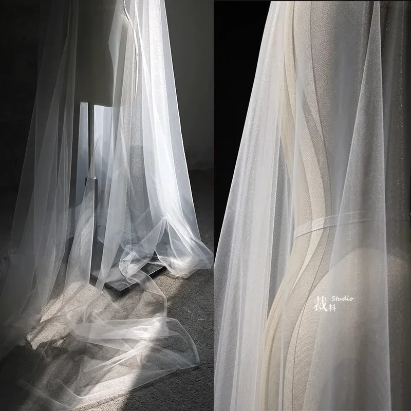 

Ultra-transparent elastic supple designer mesh fabric diy wedding dress perspective dress fabric