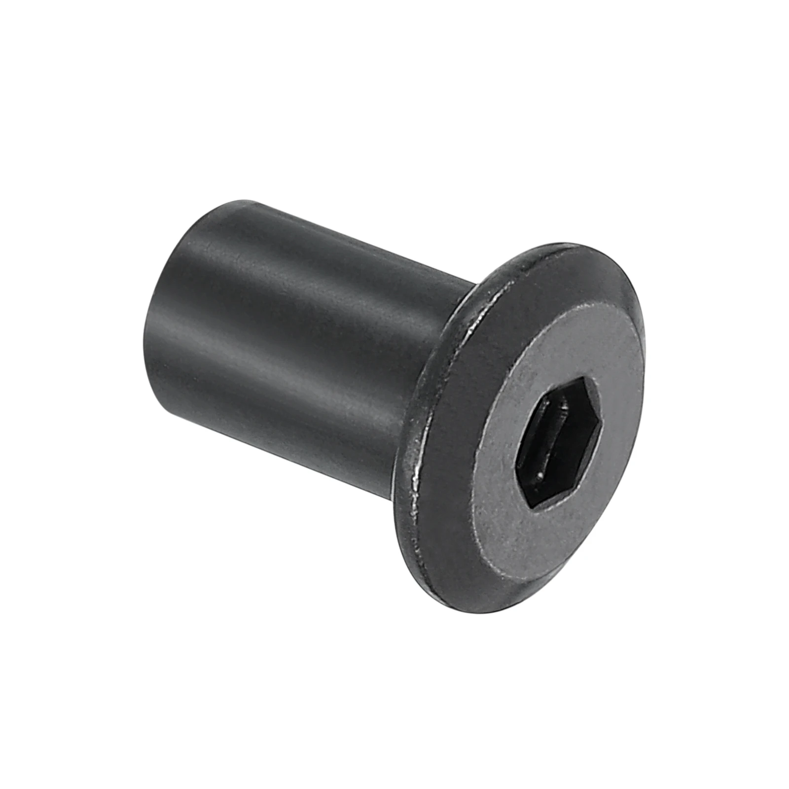 Uxcell 10/20/30Pcs M6 M8 Hex Socket Head Insert Nut Carbon steel Screw Post Sleeve Nut Black Oxide