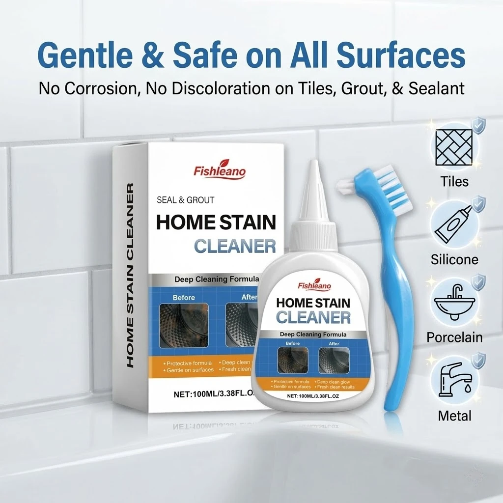 Household Cleaning Gel Powerful Stain Remover Mold Mildew Cleaner  Kitchen Bathroom Tile Grout Silicone Sealant Dirt Removal Gel