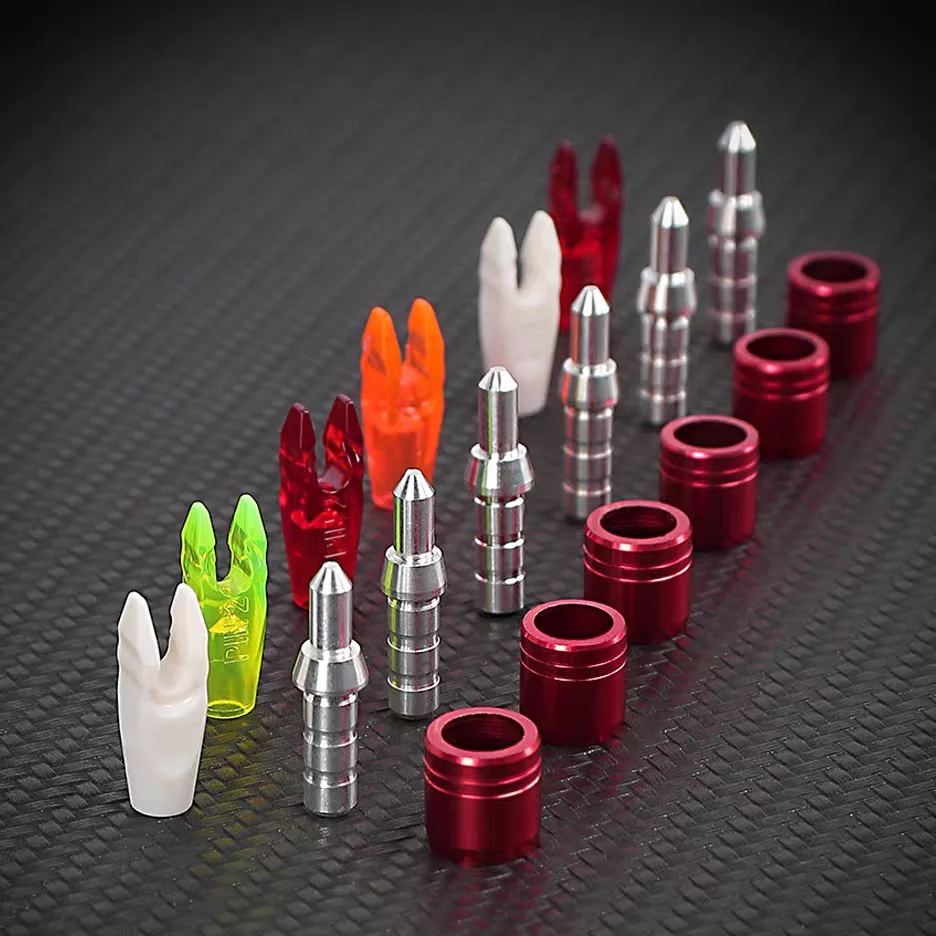 50 unidades de Nocks para Arco, Ranura PIN1/PINH de 2.5/2.97mm, Cola de Flecha para Arco Recurvo de 4.2/6.2mm, para Tiro al Blanco y Caza