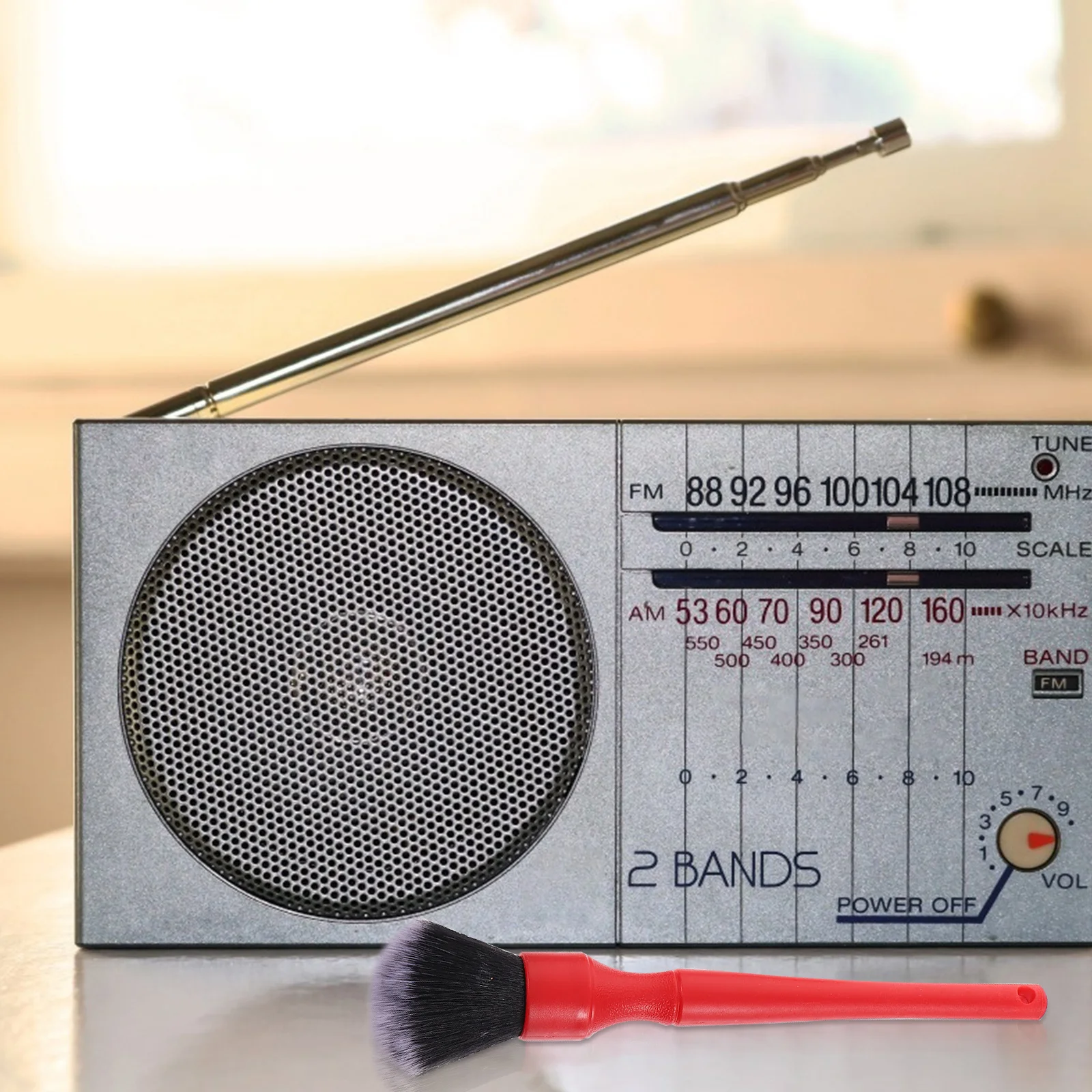 

2Pcs Professional Car Cleaning Brush Kit Gentle Non-Metal Bristles for Air Outlet Vent Upholstery Seams Auto Interior Detailing