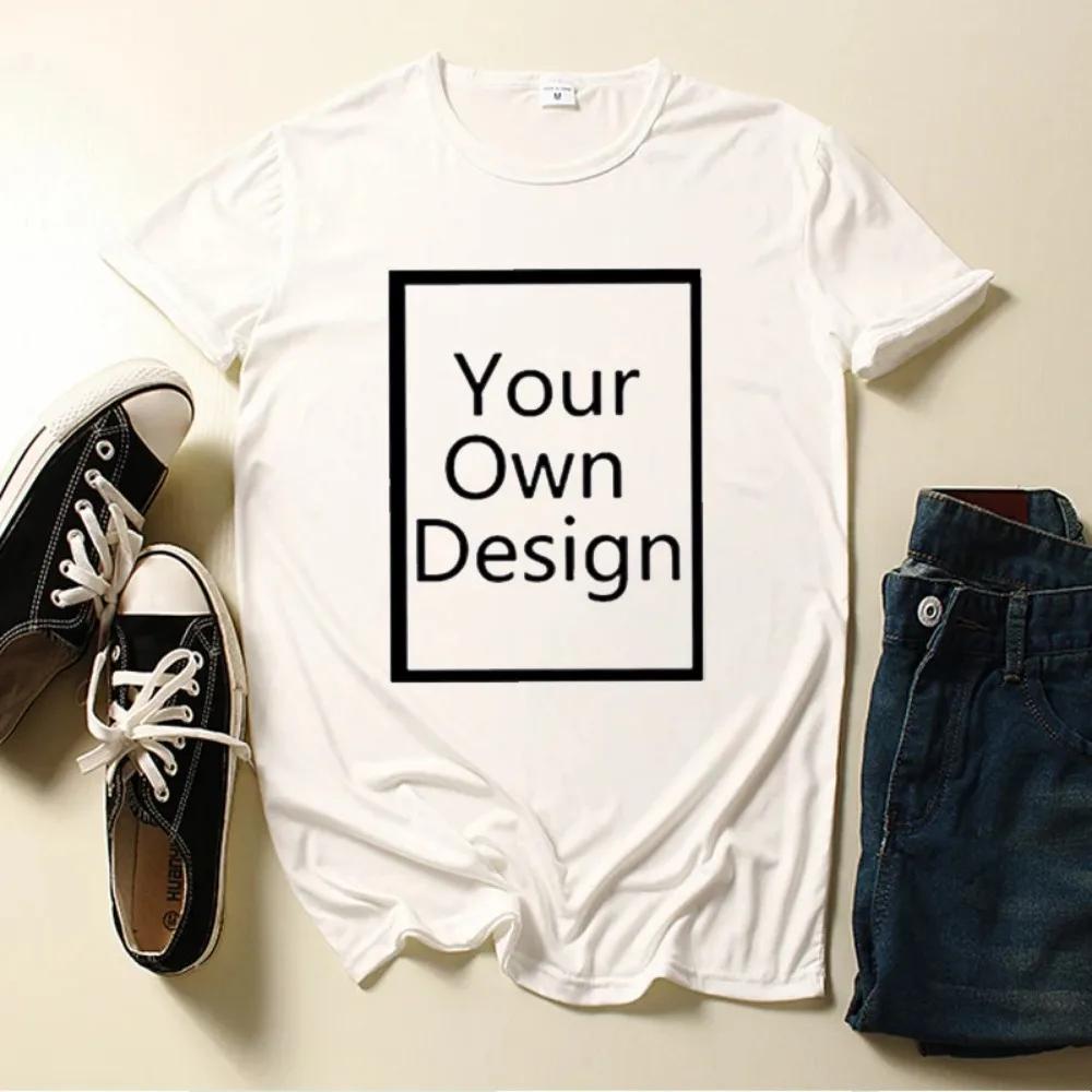 Customized Printed Leisure T Shirt Harajuku Women Tee DIY Your Like Photo or Design 11color T-shirt Fashion Custom Men Tshirt