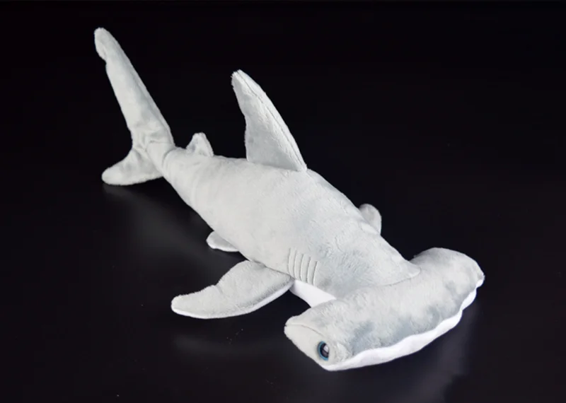 40cm Super Soft Hammerhead Shark Plush Toys Simulated Grey Shark Stuffed Toys Dolls Birthday Gift