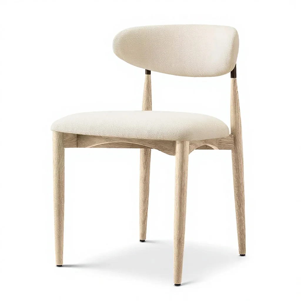 Dining Room Chairs Stable Supply Modern Luxury High-density Foam Padded Solid Wood Dining Chairs for Campus Cafeterias