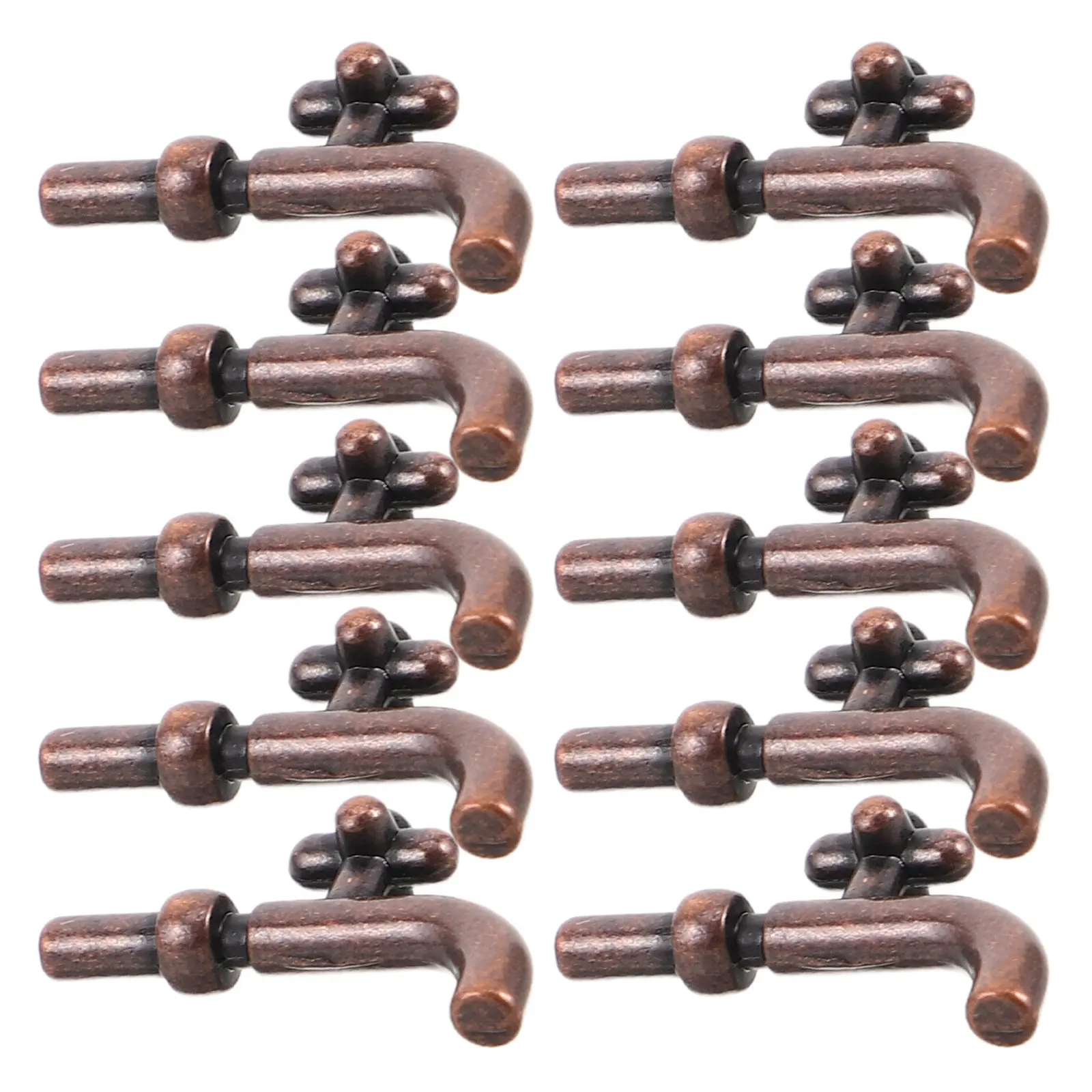 10Pcs Miniature Faucet Decor Single Handle Kitchen Bathroom Fake Tap Accessories DIY Assembly Micro Landscape Ornament