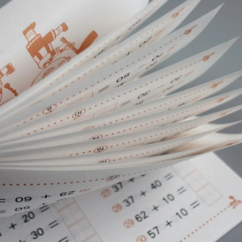 Textbook for Transition From Kindergarten To Primary School, with Full Horizontal Grid and Addition and Subtraction Within 100