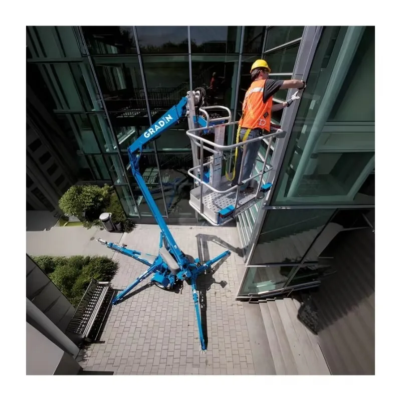 YG Customized 8m-20m Articulated Towable Trailer Mounted Spider Cherry Picker Boom Lift For Building Construction Trailer Boom L