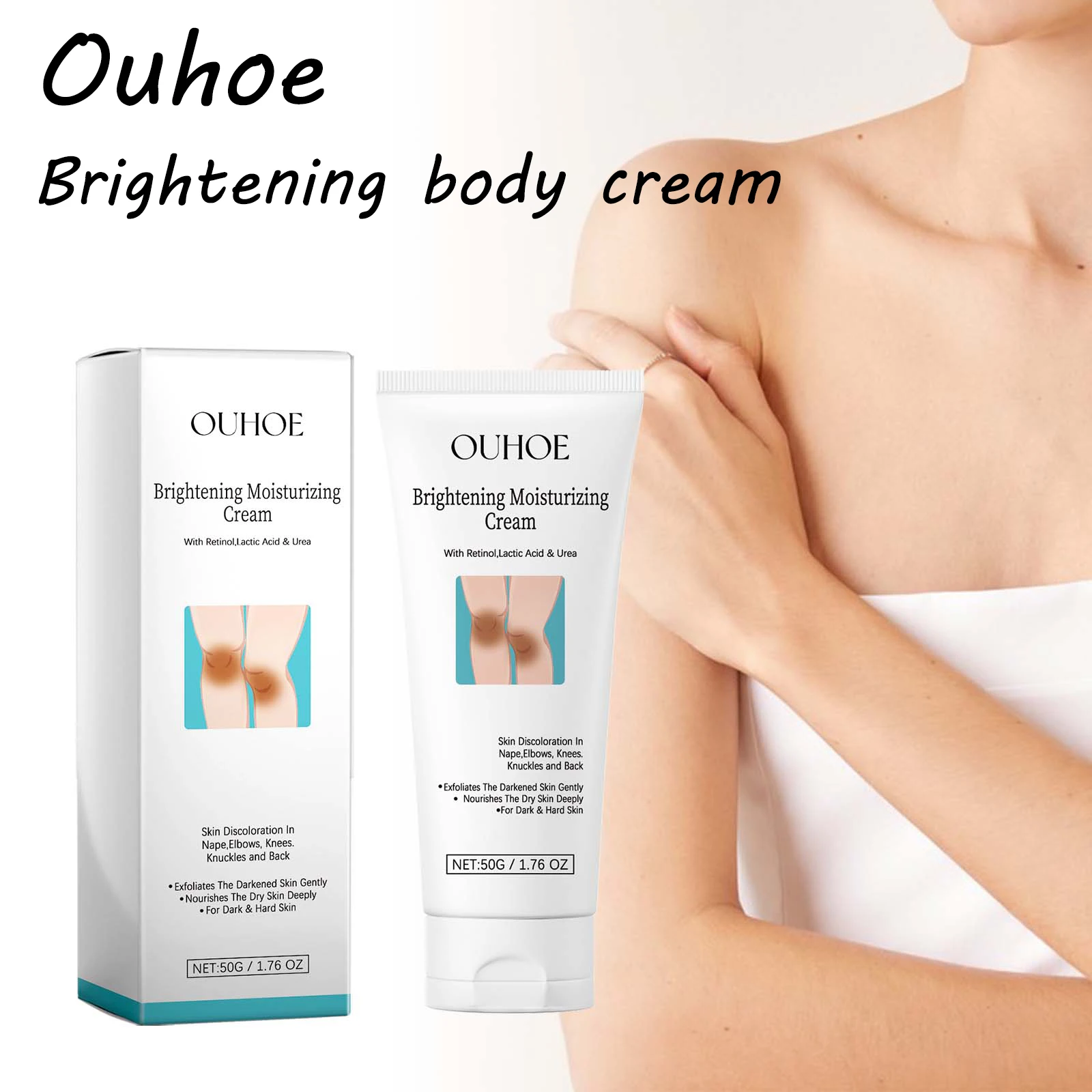 

Ouhoe Body Whitening Cream Reduce Dullness Moisturizing Black Spot Corrector Nourishing Glowing Skin Tone Whitening Body Cream