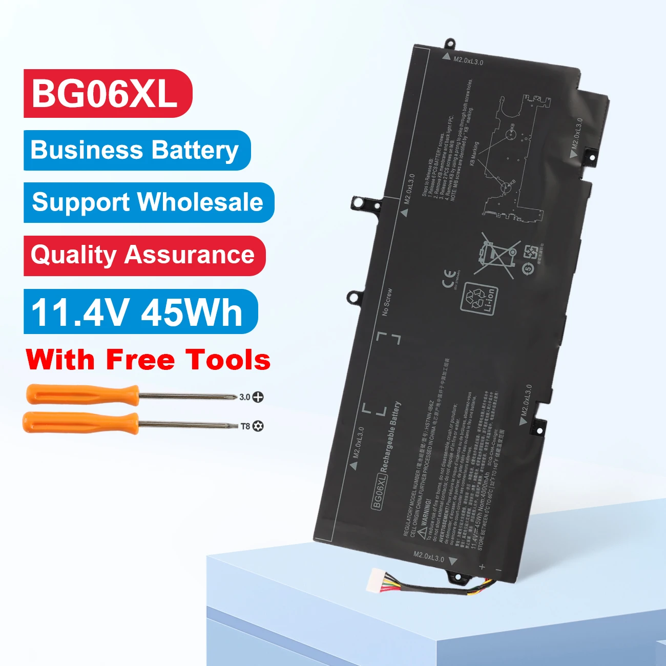 KingSener BG06XL Battery for HP EliteBook 1040 G3 (P4P90PT) BG06XL HSTNN-Q99C HSTNN-IB6Z 804175-1B1 804175-1C1 804175-181