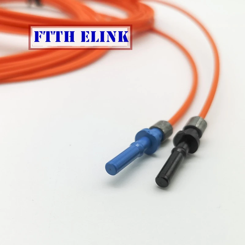 fiber optic jumper 1m HCS/PCS 200/230um quartz simplex duplex H-PCF HFBR-4521Z adapter T-1528Z FTTHELINK