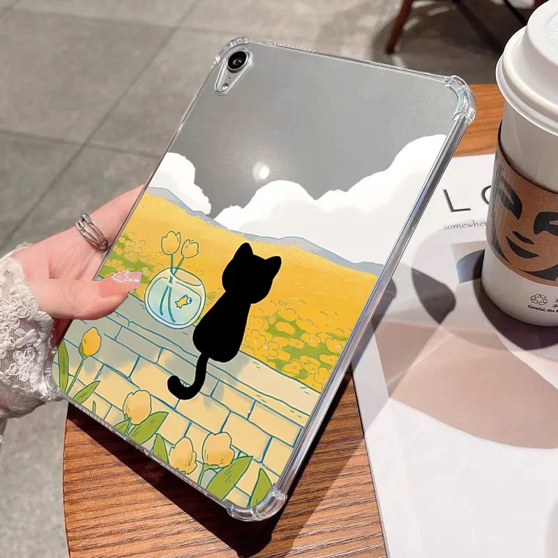 

For Ipad Case Pro 11 12.9 2022 4th 9.7 5th 6th 10.2 7th 8th 9th 10th Generation Funda For iPad Air 2024 Cover Kawaii Cat Case