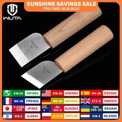 WUTA-cuchillo profesional de cuero para mano derecha/izquierda, herramienta de corte, afilado, herramientas para cuero, hoja de acero de alta velocidad
