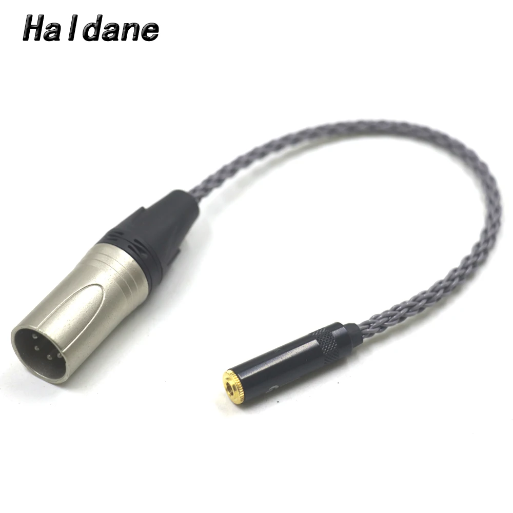 Haldane GrayJelly 4pin XLR Balanced Male to 3.5mm TRS Balanced Female Audio Adapter Cable XLR M to 3.5mm Stereo F Cable