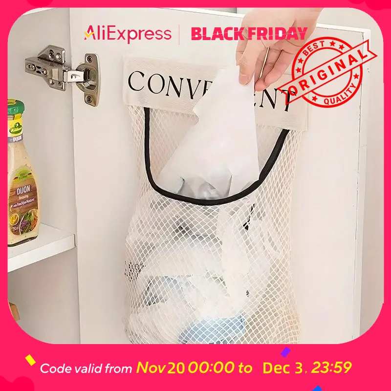 An der Wand montierter Einkaufstüten-Spender – platzsparender Plastiktüten-Organizer für Küchenschränke, Mehrzweck-Aufbewahrungshalter
