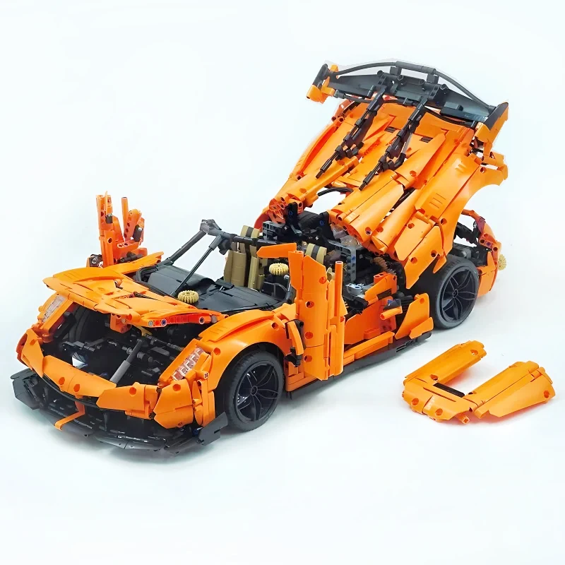 MOC C61048 Technical Super Speed Champions Car Hypercar Model Building Blocks Speed Vehicle Bricks Toys Christmas Gifts For Kids