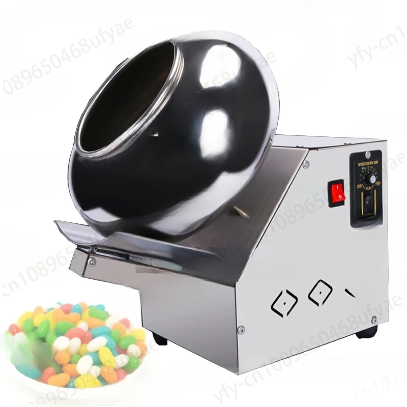 Chocolate Coating Pan Sugar Polishing Candy Snack Making Machines for Nuts Peanuts Sugar Candy Coating Machine